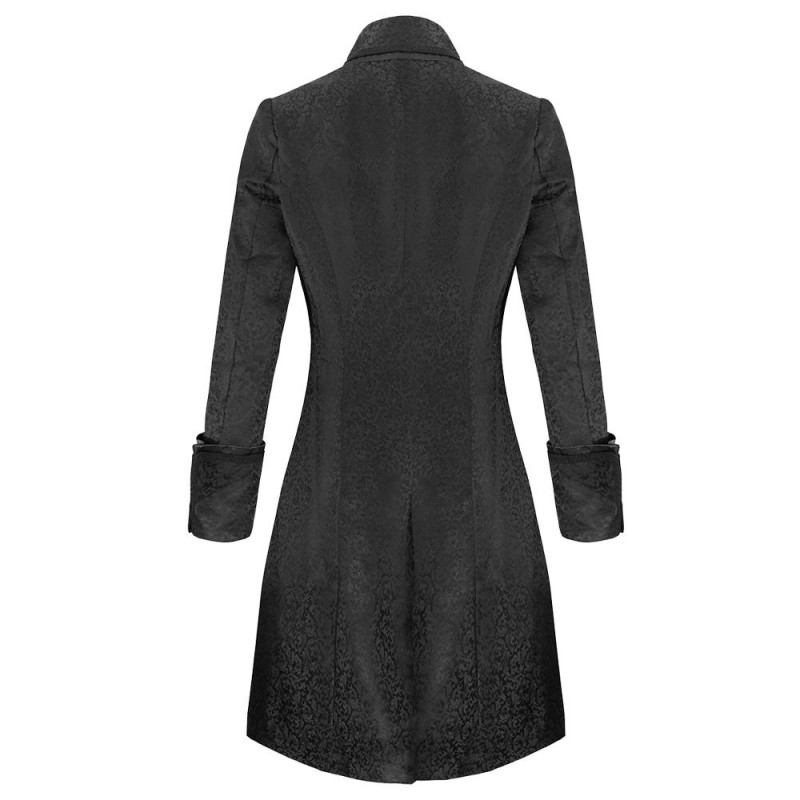 Pentagramme Salvatore Black Mens Coat 